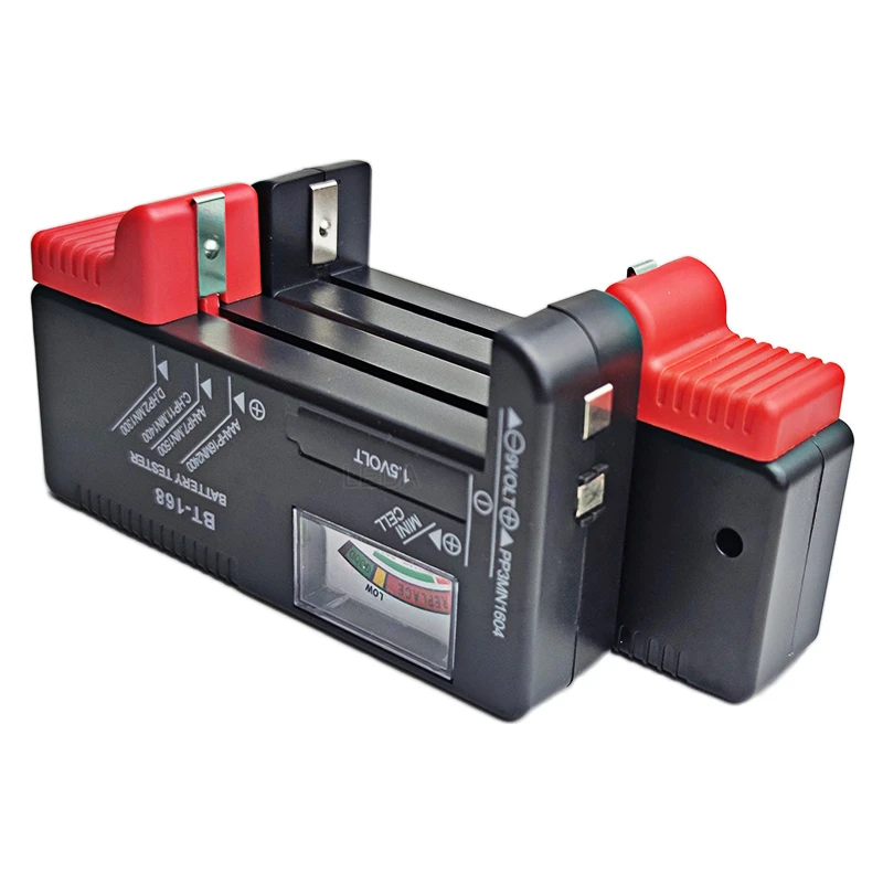 Probador de batería Digital de 1 piezas, BT-168, pantalla LCD, AA/AAA/C/D/9V/1,5 V, Detector de comprobación de capacidad de batería de pila de botón