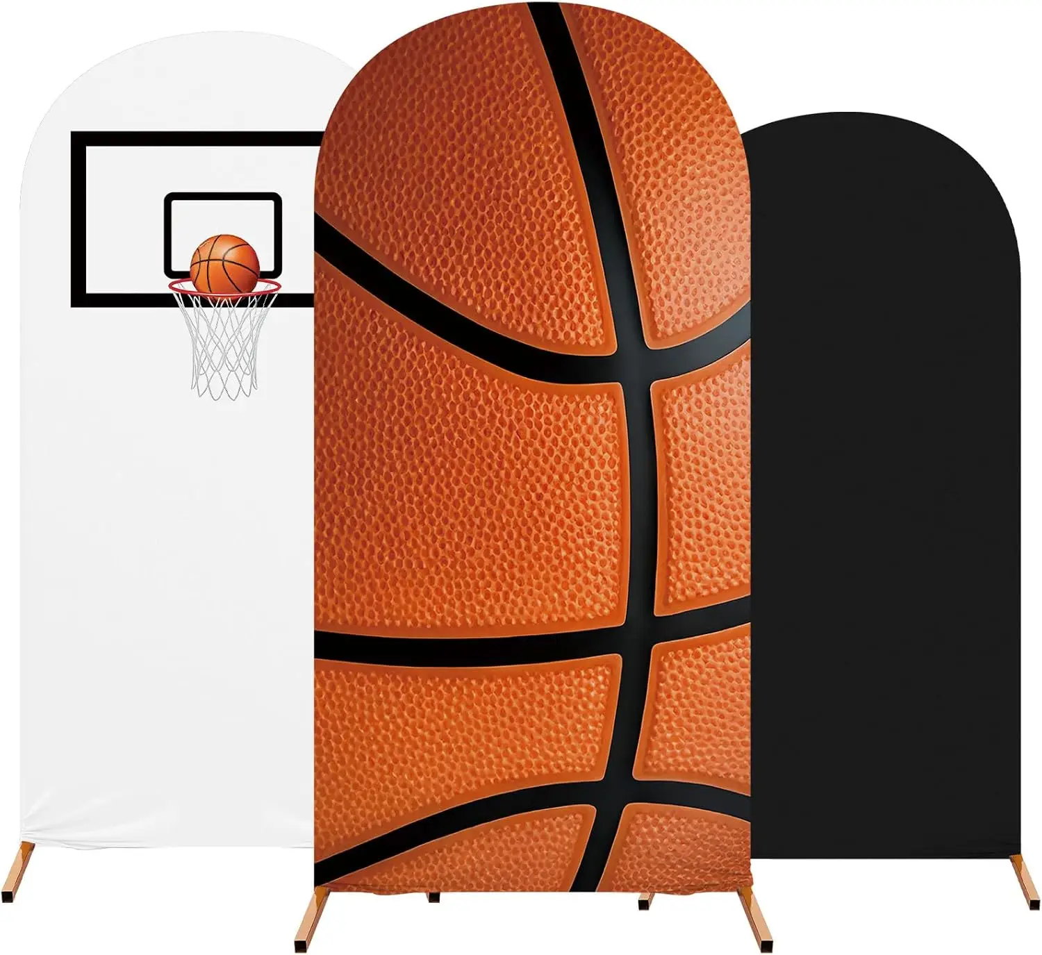 Classic Basketball Custom 2-sided Backdrop Sports Basketball Field Activity Background Decor Birthday Chiara Arch Cover Supplies