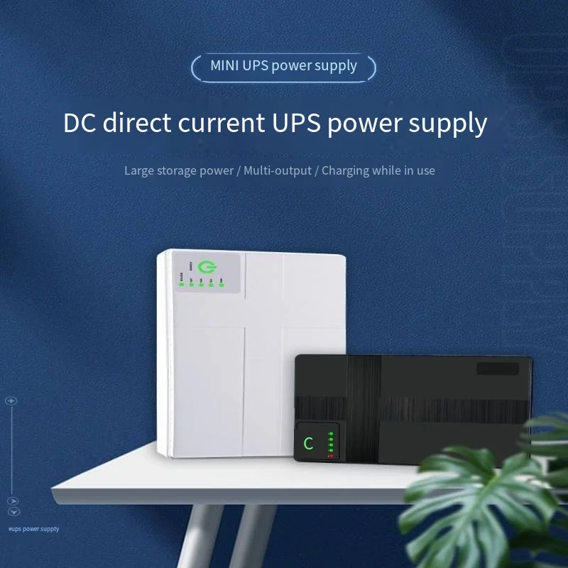Portable Mini UPS Uninterruptible Power Supply 5V 9V 12V DC Backup Power For WiFi Router CCTV Camera Modem Phone EU US Plug High