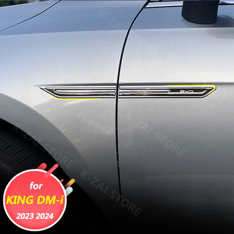 Automotive exterior decorative accessories, leaf panels, DIY patches, metal sequins for BYD KING DM-i 2024 2025