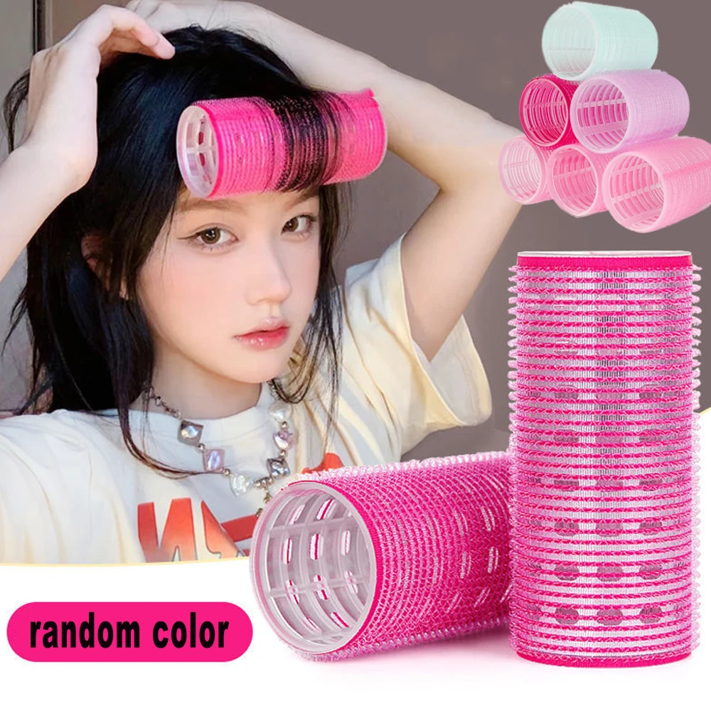 

New Hair Curler Plastic Self-adhesive Hair Curlers Lazy Air Bangs Curling Tube Eight-character Bangs Curling Hairdressing Tools