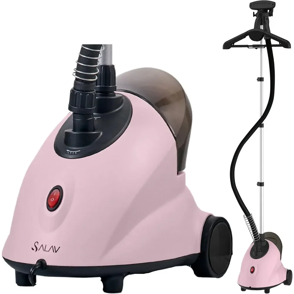 

Standing Garment Steamer with Roll Wheels for Easy Movement,1.8L Water Tank for 1 Hour Continuous Steaming,Adjustable Pole,1500W