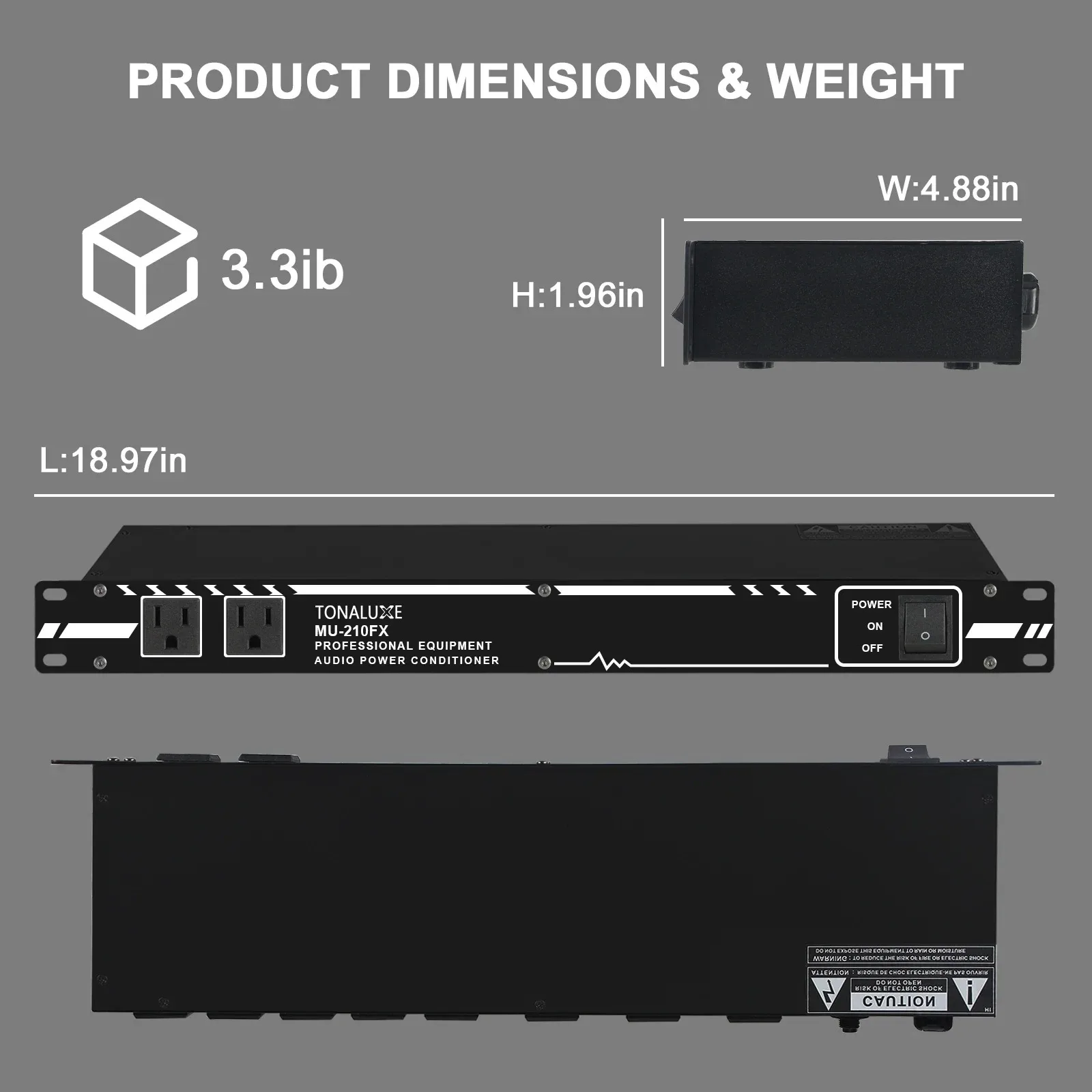 Fuluode 10-Channel Audio Power Sequencer 10-Outlet Power Distributor 8×2 Dual-Channel High-Power Equipment Power Controller view 2