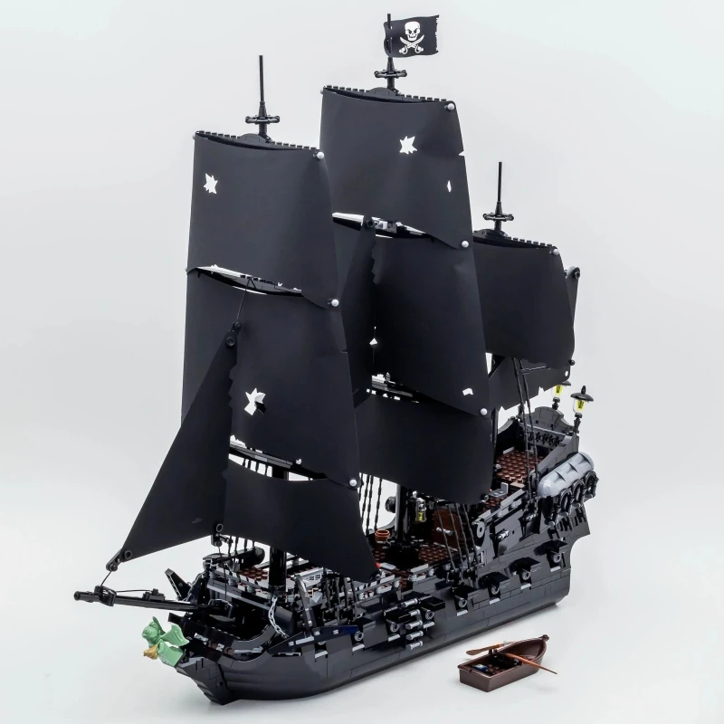 

Compatible 10365 Pirate Ship Building Blocks Vessel Sailboat Ship Model Bricks Assembling DIY Toys for Kids Adult Birthday Gifts
