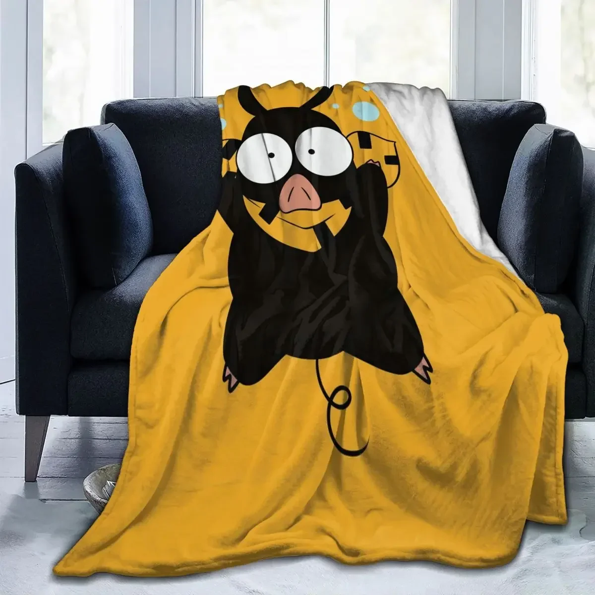 

P-Chan Ryoga Hibiki From Ranma Throw Blanket Customizable Warm Camping AntiPilling