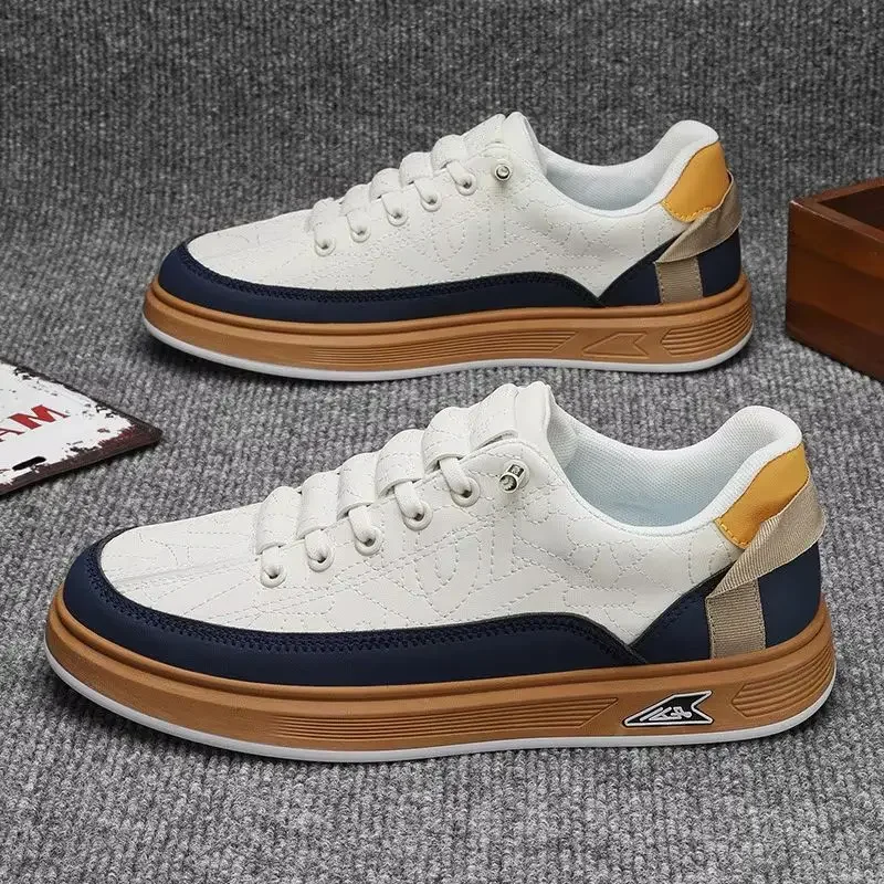Новые тенденции 2025 года, винтажный стиль, летняя мужская спортивная обувь, модная прогулочная обувь для взрослых, эластичные классические мужские кроссовки без шнуровки