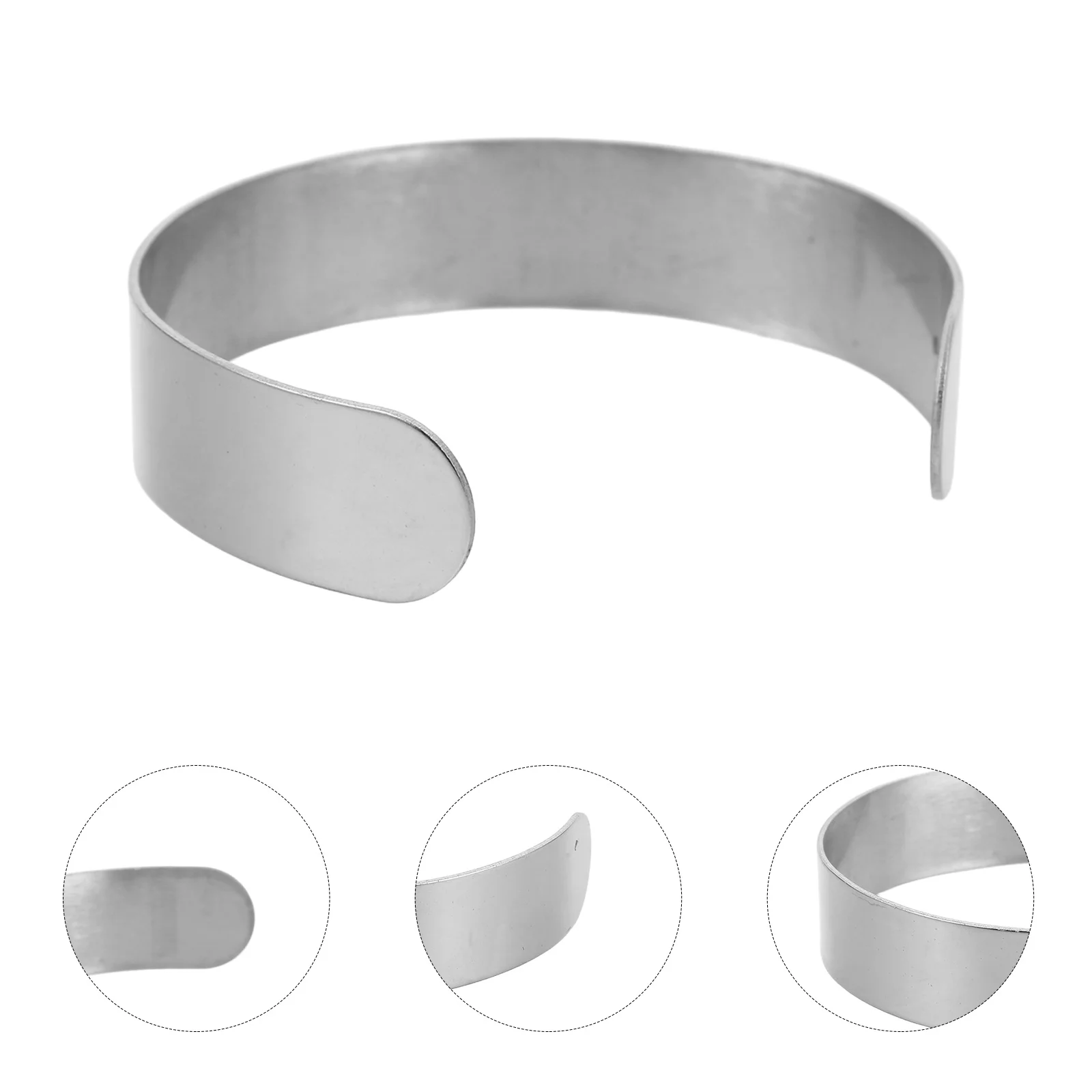 

8 шт., открытый браслет-манжета из нержавеющей стали, заготовки «сделай сам», для изготовления ювелирных изделий, гравировка, штамповка, браслет, металлические заготовки