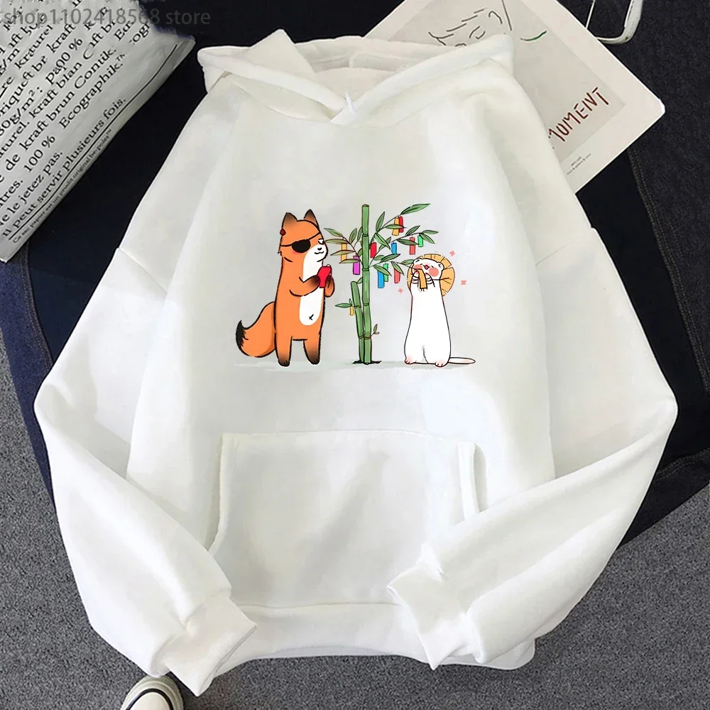 Heaven Officials Blessing Hoodies Tian Guan Ci Fu TGCF Sweatshirts Kawaii CAT Graphic Streetwear Women Cartoon Pullovers for Men
