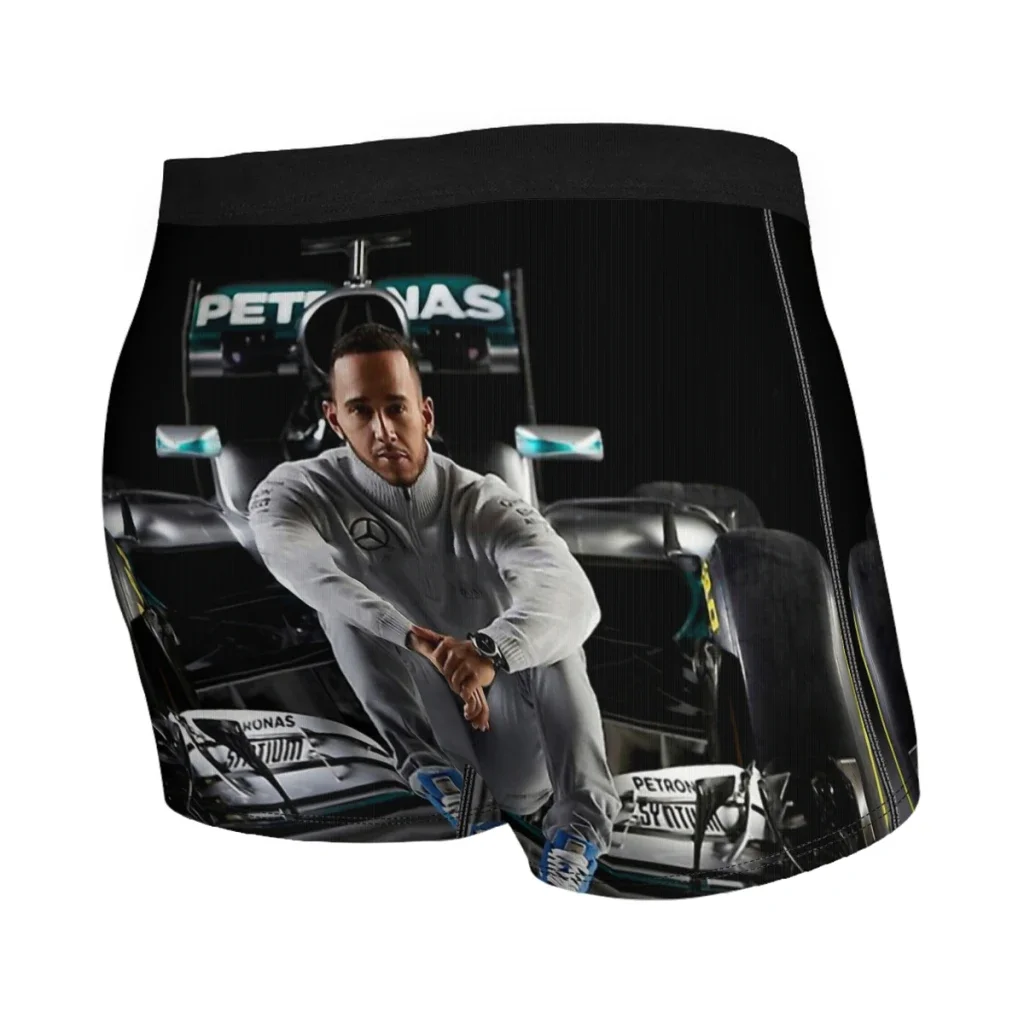 Lewis Men Boxer Briefs Drivers of the World Formula One Championship Breathable Creative Underwear High Quality Print