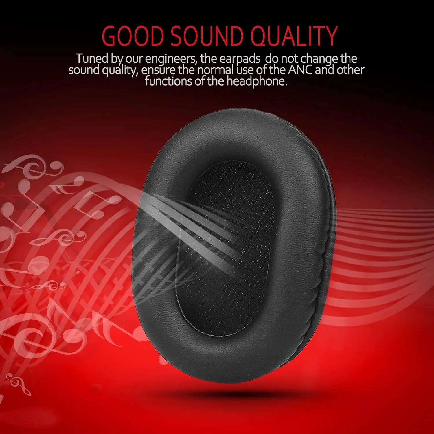 Almofadas de substituição profissionais MDR-V6 para Sony MDR-7506, compatíveis com Sony MDR-V6 MDR-V7 MDR-CD900ST, couro mais macio