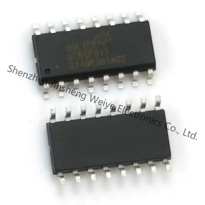 HT66F017 CPU core RISC 2KB FLASH 128byte GPIO 14ADC 12bit