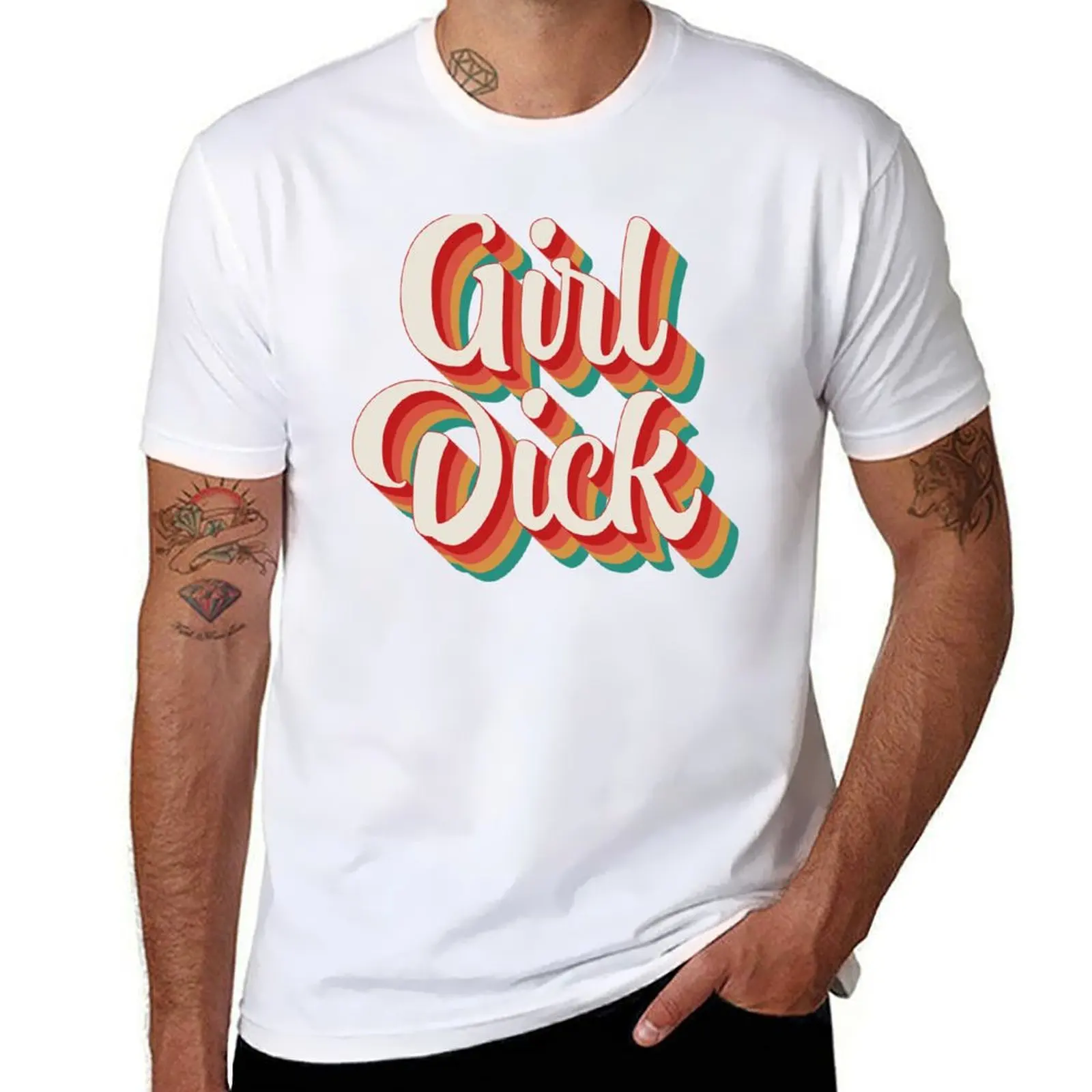 

Girl Dick T-Shirt man t shirts cotton funny t shirts cotton T-Shirt