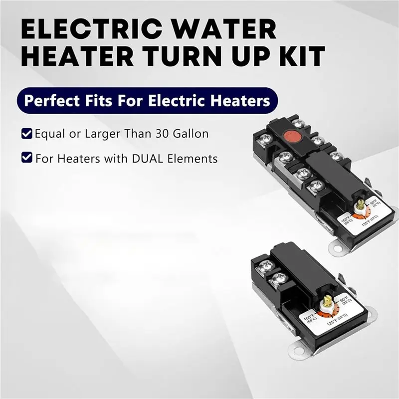 A97T 2X Water Heater Thermostat, Electric Water Heater Thermostat For Double Heater, For Most Water Heater