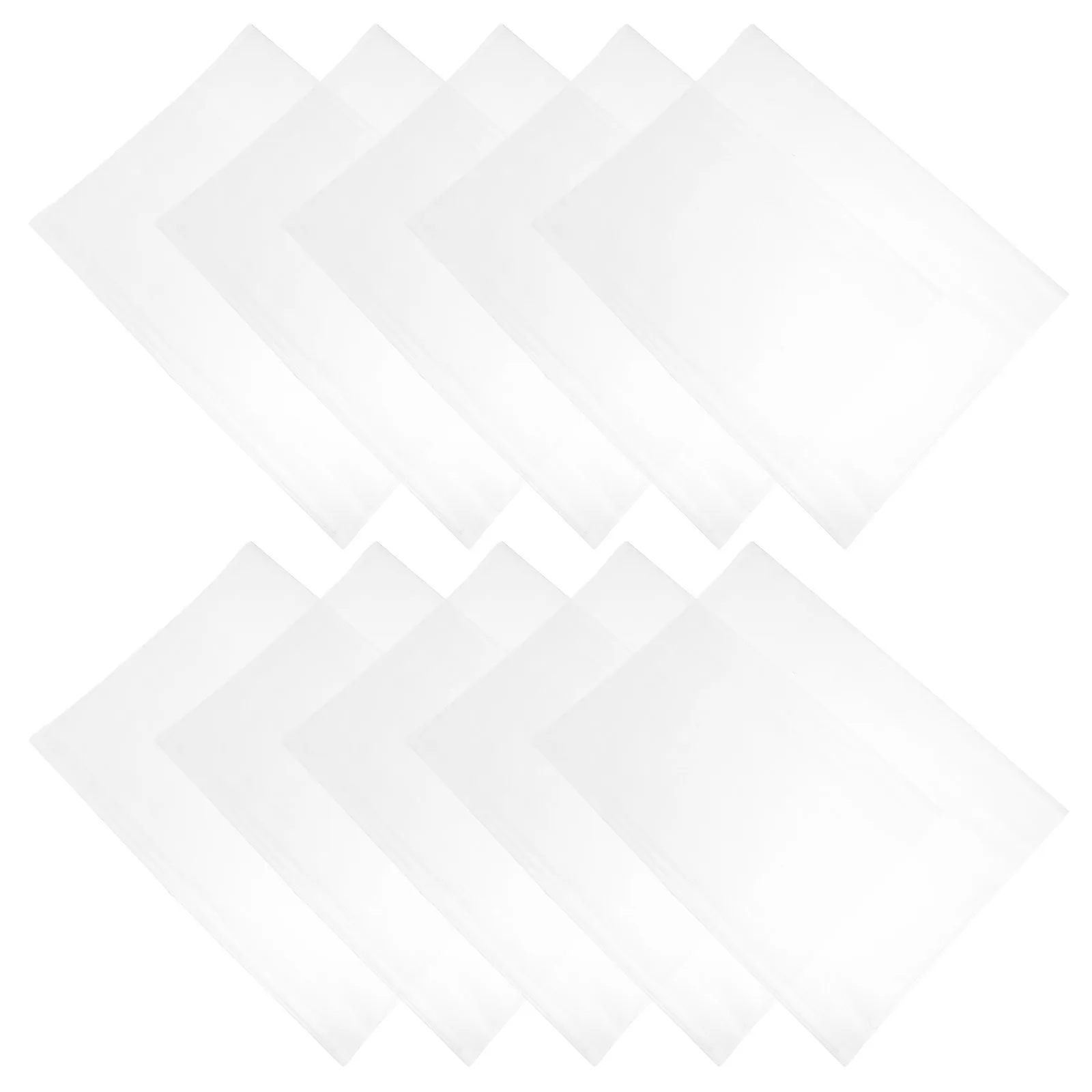 

10Pcs Book Cover Protector Clear Transparent PP Material Waterproof for A4 Notebooks and Textbooks School Office Use Plastic