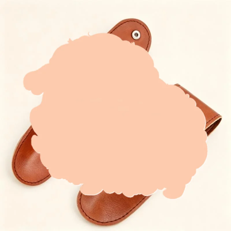 1Pcs Bottle Opener Leather Sheath Portable Snap Button Protective Cover Wear Resistant for Outdoor Storage and Carry Gift Idea