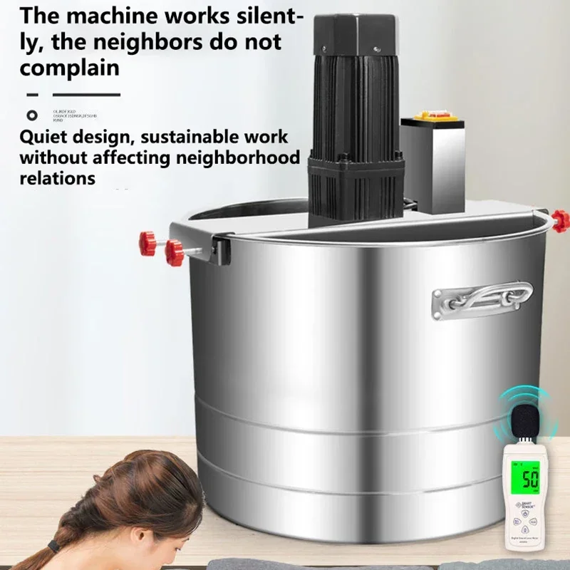 

Household 220v Electric Dough Mixer Commercial 8/10/25kg Automatic Dough Mixer Household Silent Stainless Steel Stuffing Machine