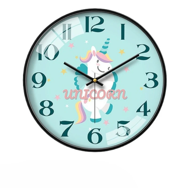 

Children's wall clock bedroom silent clock living room home cute decorative wall watch modern simple