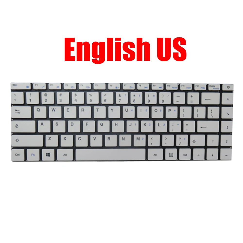 

US KR Laptop Keyboard MB3181003 YMS-0177-A English Korean White Without Backlit New