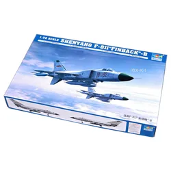 Trumpeter 01610 1/72 Scale Shenyang F8 F-8 II Finback B Fighter Military Plane Aircraft Plastic Assembly Model Building Kit Toy