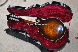 Custom Deluxe Top Grade F Octave Mandolin Solid 3A Flamed Maple Back Side Ebony Bridge Fingerboard