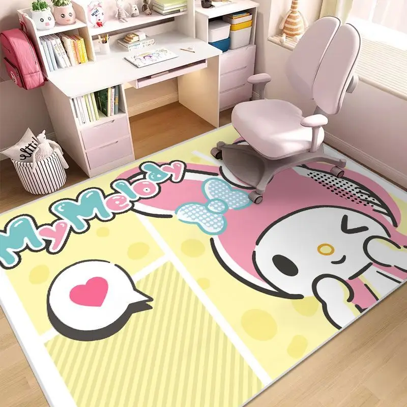 Sanrio Cartoon Kuromi dywan do salonu Cinnamoroll kryty dom kuchnia dywan antypoślizgowy dziewczyna Anime mata podłogowa do sypialni