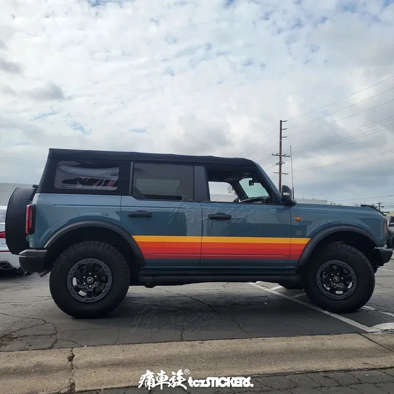 

Автомобильные наклейки для Ford Bronco, внешний вид кузова, модифицированная модная спортивная виниловая наклейка, пленка