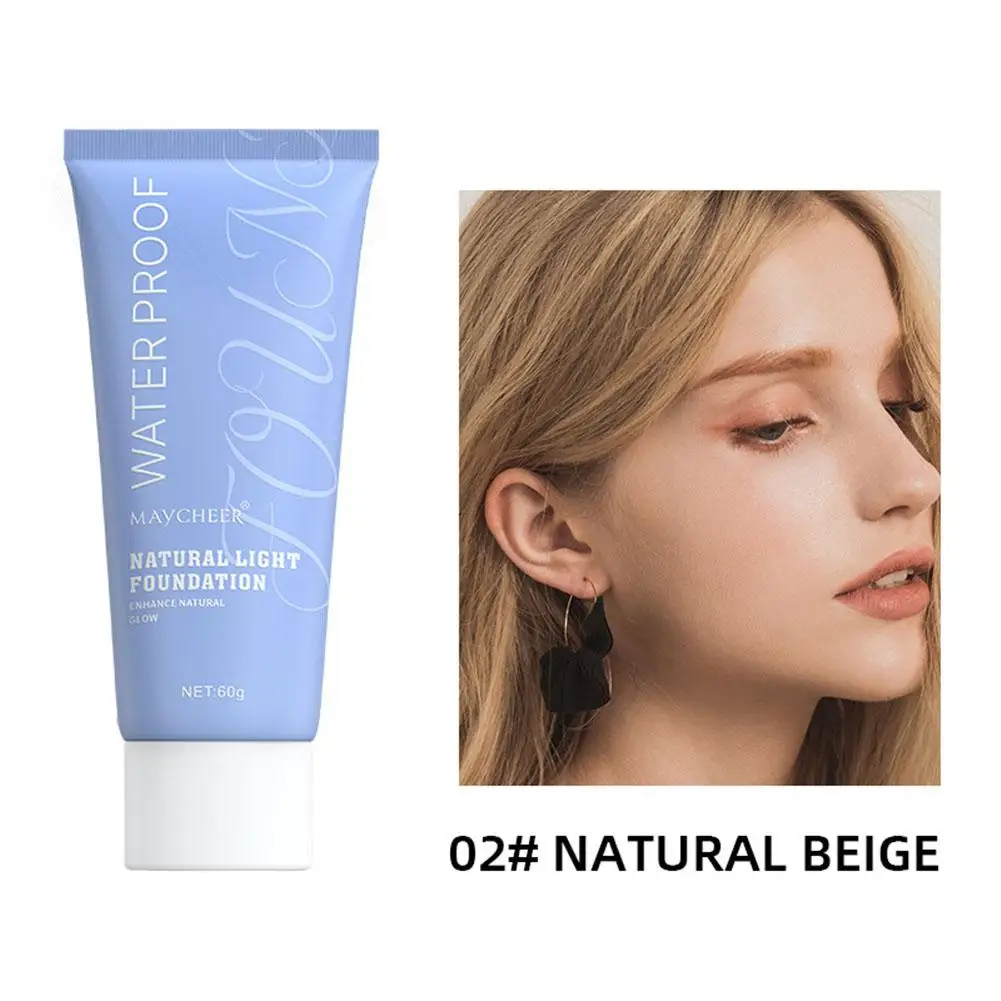 60ML Vloeibare Foundation Hydraterende Langdurige Gezicht Cosmetica Basis Gezicht Fleuren Natuurlijke Make Tone Up E2B0