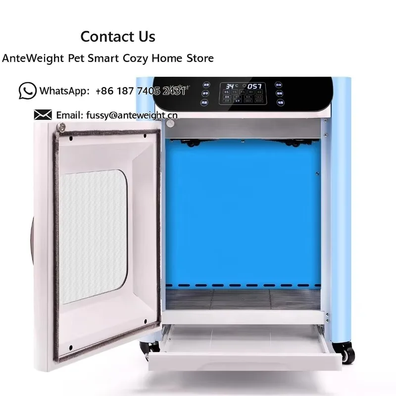 Automatic Pet Dryer Box Large Capacity Pet Hair Dryer Cabinet Ultra Quiet 360 Warm Blowing Wind for Dog and Cat