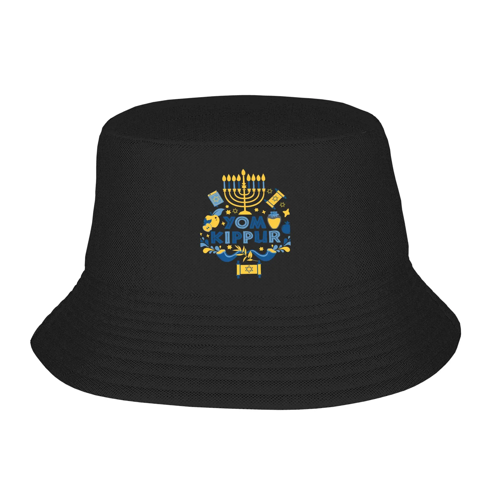 Hanukkah Yom Kippur Bucket Hats for Teen Summer Vocation  Floppy Hat Unique Packable for Fishing Hats Dropshipping