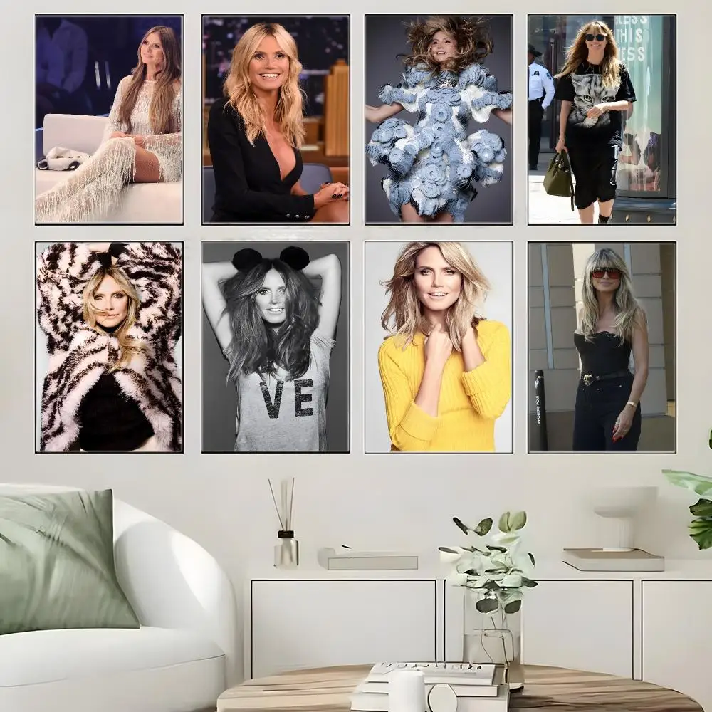 Supermodel H-Heidi Klum Poster Crease Free Waterproof Durable All Space Wall Decor