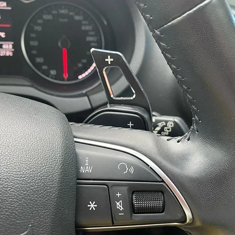 Extensão de alumínio do Shifter da pá da liga para Audi, A3, S3, 8V, A4, S4, A5, S5, B8.5, A6, S6, A7, S7, C7, Q5, Q7, 2013, 2014, 2015, 2016