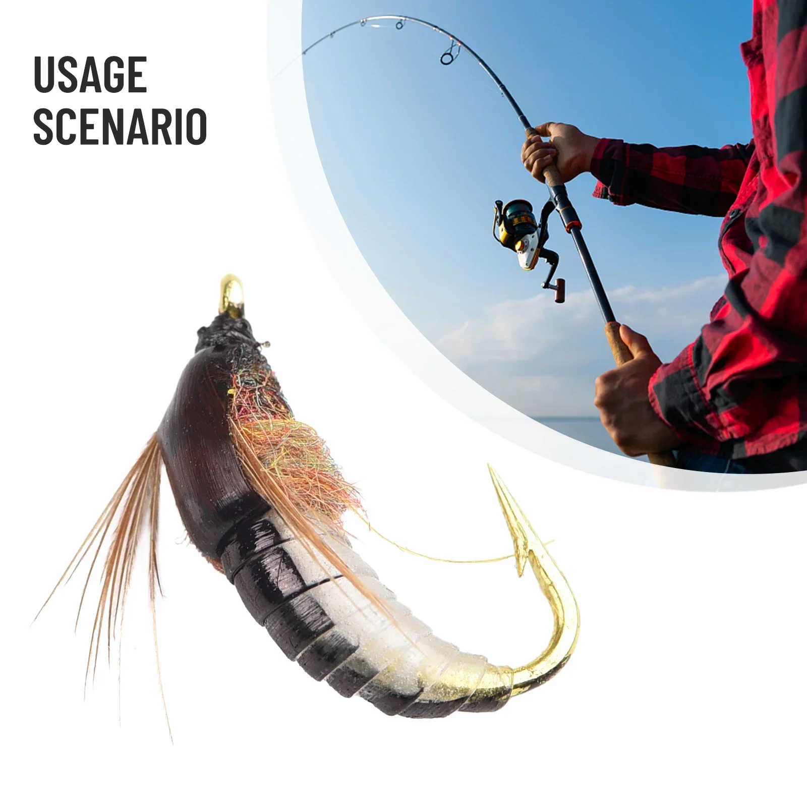 

Realistic Fly Fishing Bait Insect Nymph Scud And Worm Lure With Strong Hooks Realistic Insect Bait Carp Fishing Accessories