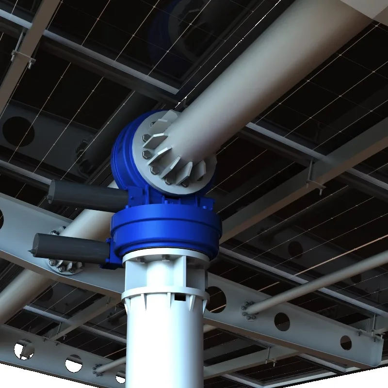 Dual Axis Solar Tracking Bracket for Solar Energy Field with Heavy  Structure High Precision Tracking & Custom Design