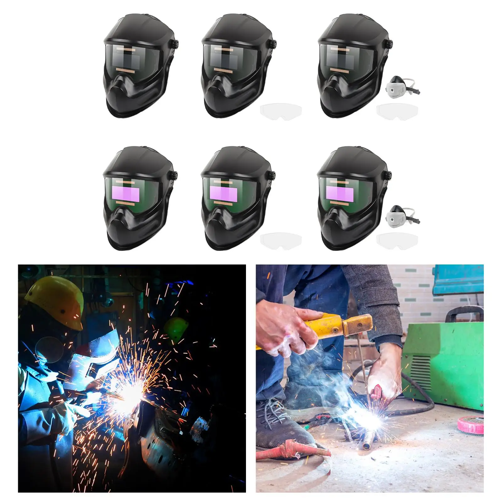 Auto Darkening Welding Helmet Cover Protector Cap Welder Mask Hood for Industrial Labor Home ARC Weld Grinding Electric Welding