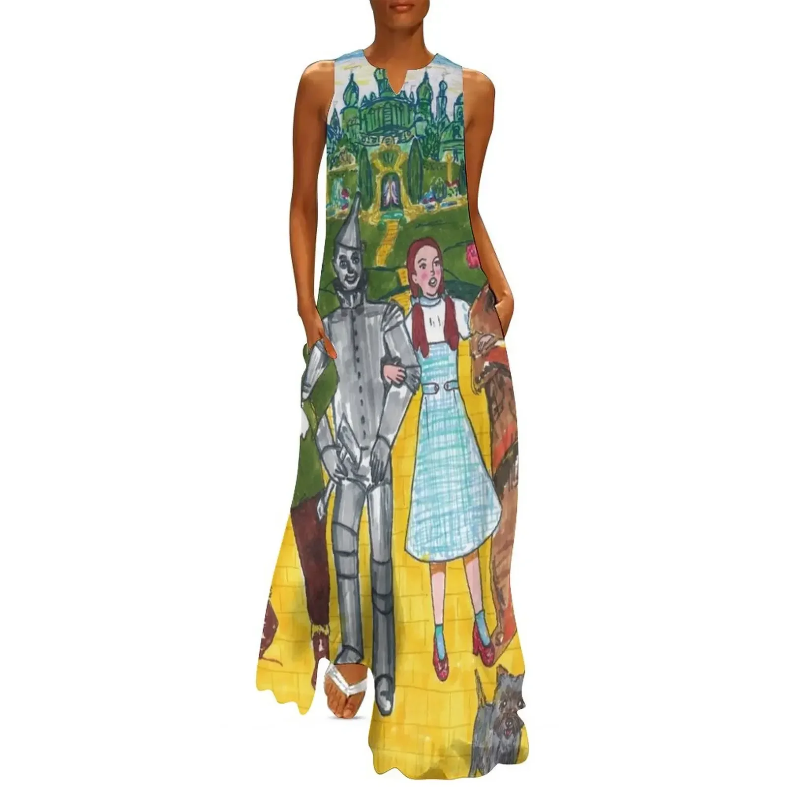 

Wizard Of Oz- Yellow Brick Road Long Dress dresses ladies 2025 summer Dress