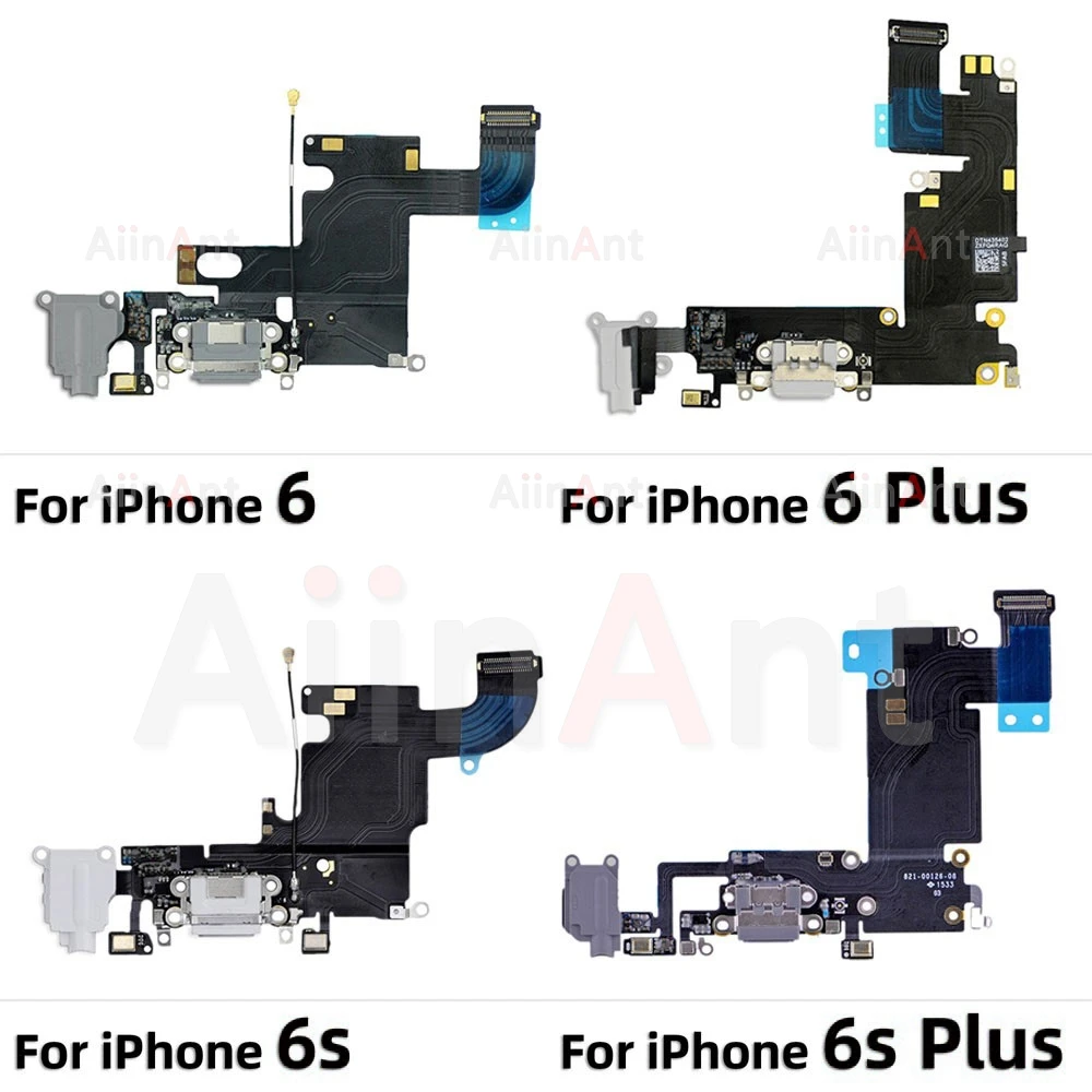 Aiinant-Cable flexible de carga para iPhone, placa de carga con puerto USB inferior, Conector de base para iPhone 5S SE 6 6s 7 Plus