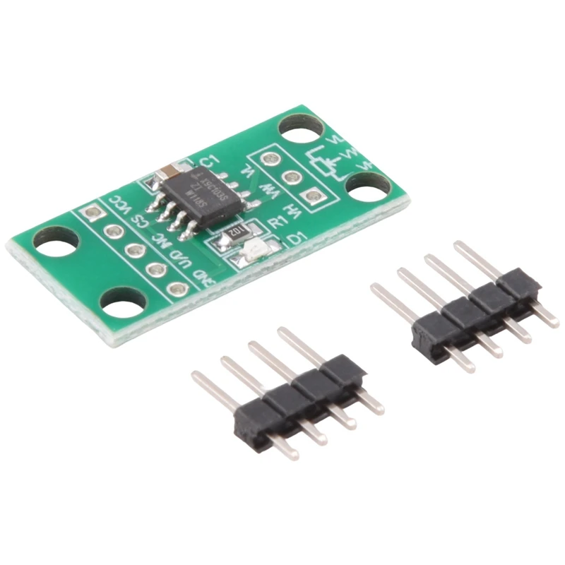 Potentiomètre Numérique X9C103S Tech Green PC + Métal 100K, Circuit de Potentiomètre Numérique de 100e Ordre