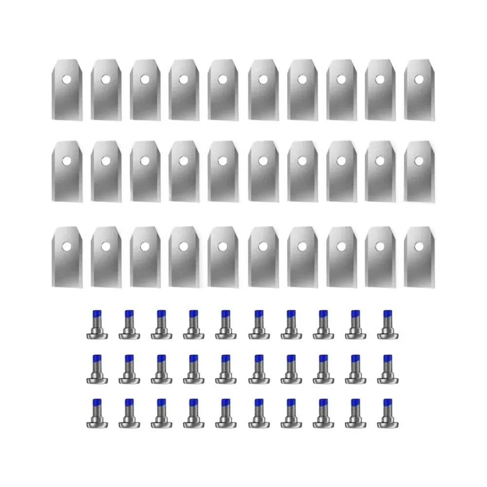 30-Piece Stainless Steel Replacement For Blades For Segway For Navimow Robotic Lawn Mowers Precision Cut Performance