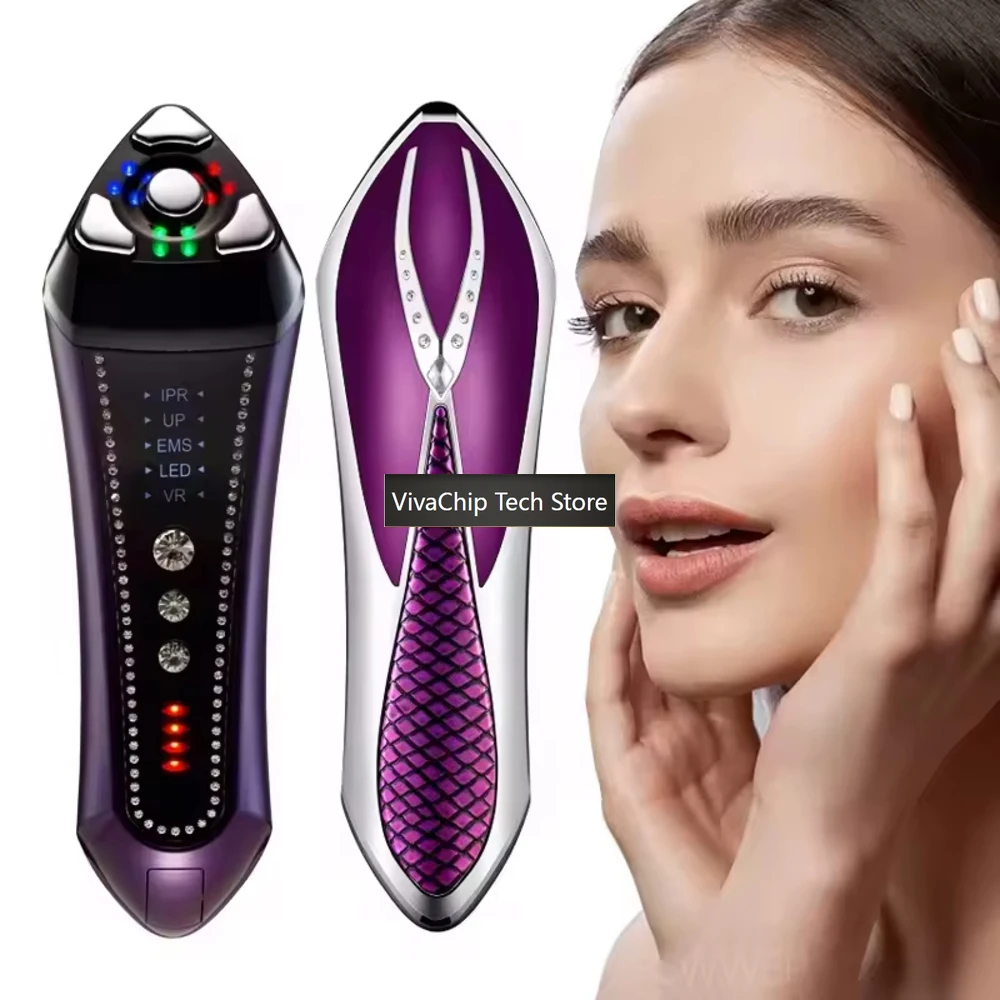 VivaCTPortable Beauty Device Ems R&f Home Use Face Beauty Purple Facial Beauty Device Skin Care