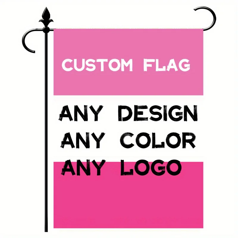 

Custom 3-Ply Double-Sided Garden Flag-Any Design, Any Color, Any Logo-30X45Cm (12X18Inch) -Print Your Own-Sports Events, Parades
