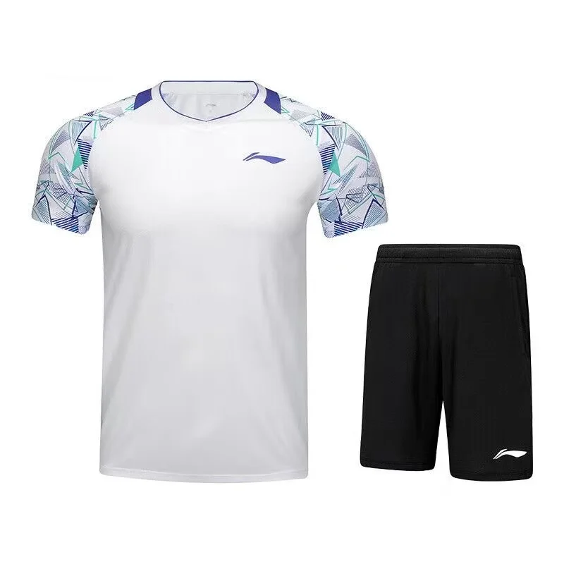 2026 New Badminton Sportswear Table Tennis Short-sleeved Limited Edition Competition Suit Breathable Sweat-absorbent Top T-shirt