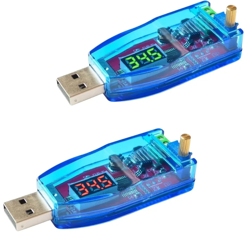 DC-DC 5V to 3.3V 9V 12V 24V USB Up and Down Power Module Adjustable Boost Buck Converter