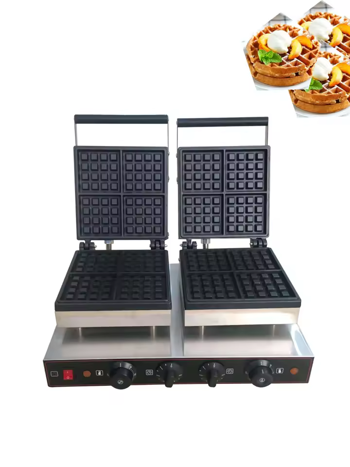 Description Picture 2 of itemStainless Steel Crocs Shape Waffle Maker - Non-Stick 3D Hole Design Waffle Iron for Kids DIY Funny Shoe Pattern Pancake Baker