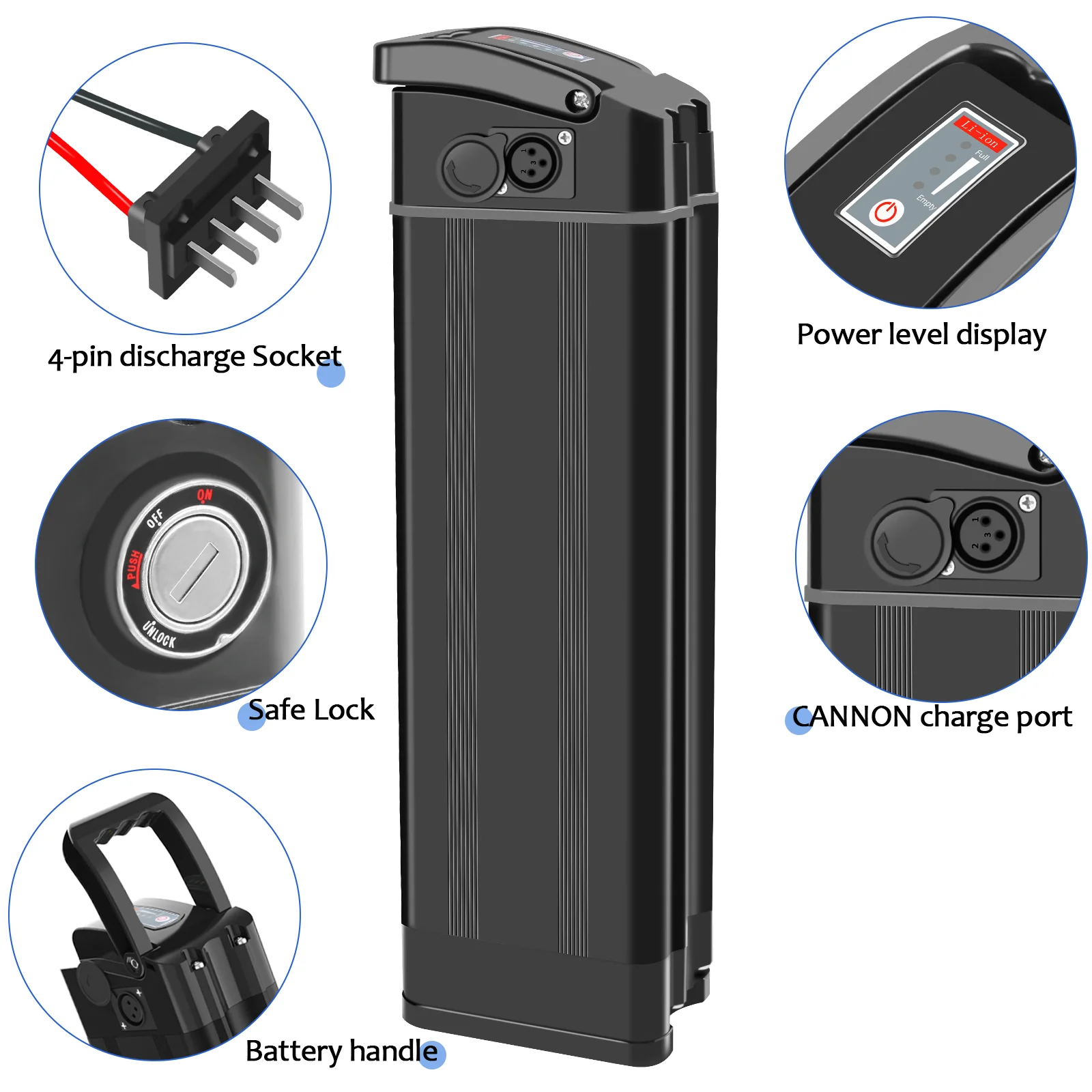 AliExpress NONE New Silver Fish Battery Case MAX 70pcs 18650 Cell Battery Box for Ebike Battery Large Shell Case for Electric Bicycles Folding