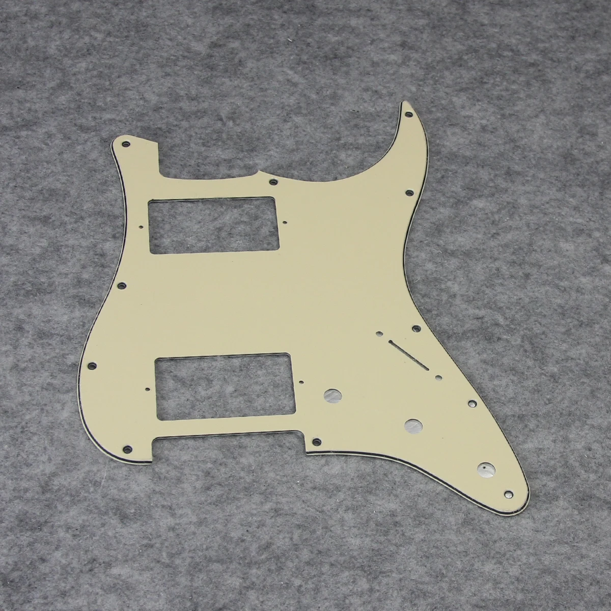 FLEOR Set of ST Electric Guitar Pickguard HH Pick Guard 11 Holes & Back Plate & Screws