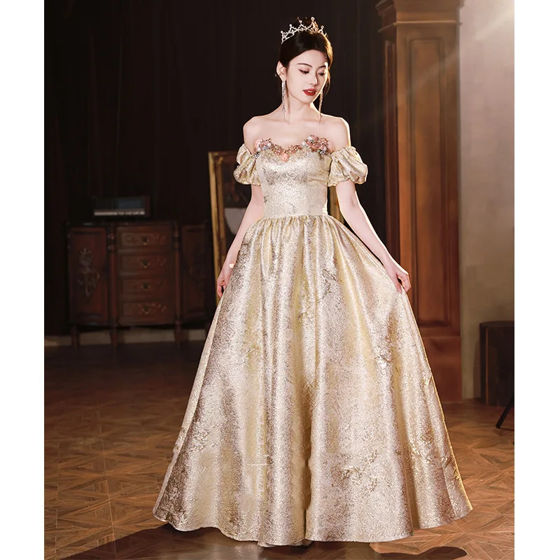 Vestido de noite com tubo superior e clipe de ombro moda sexy a linha vestido formal feminino elegante vestidos de noite dobra pendulosa