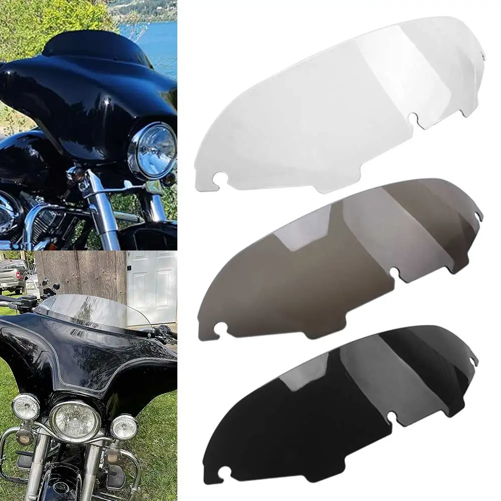 

4.5" Motorcycle Fairing Windscreens Windshield Wind Splitter For Harley Touring Electra Glide Street Glide FLHT FLHX 1996-2013