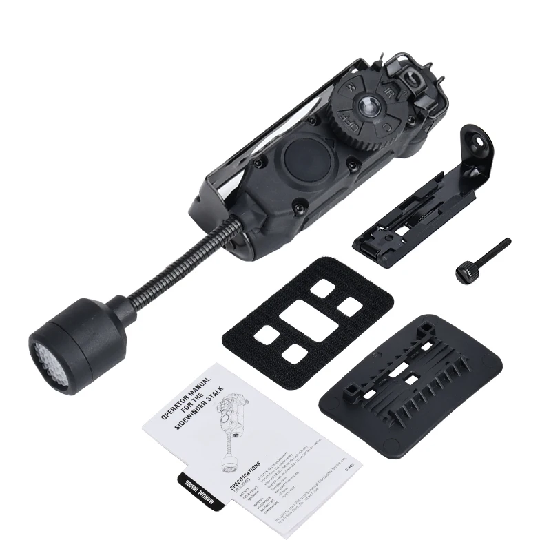 WADSN Taktische Helm Lampe Sidewinder Signal HELM Taschenlampe 5-farbe Signal Licht IR/IFF Outdoor Jagd Sicherheit Optische beleuchtung 3