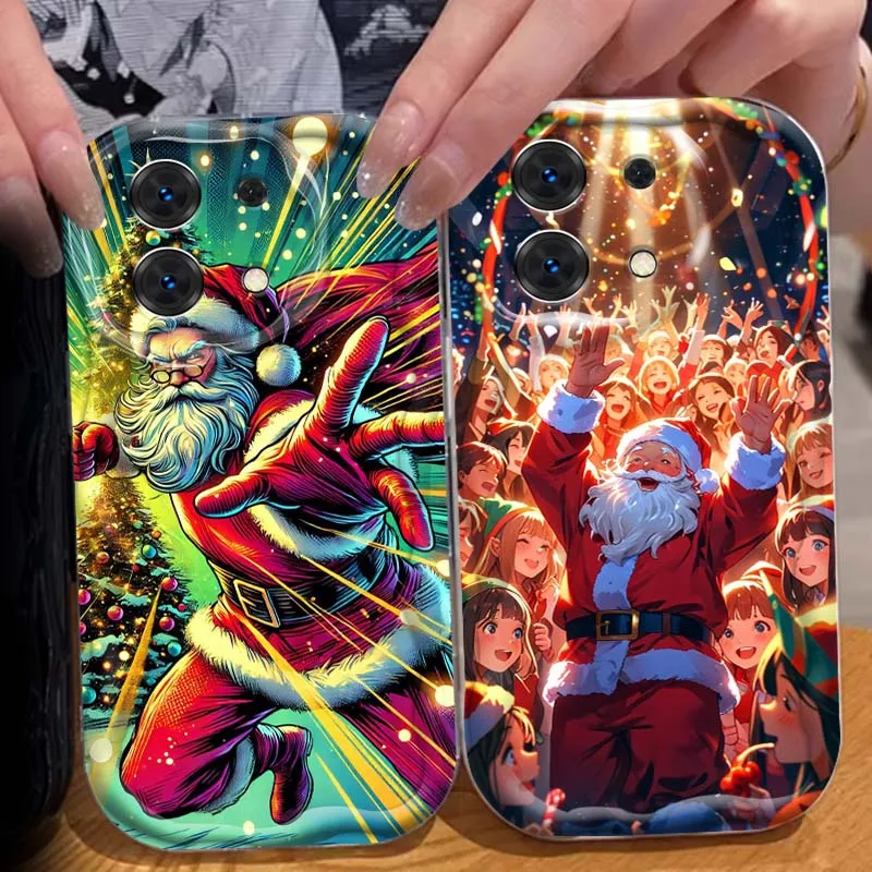 

Christmas Santa Claus Popular For Xiaomi Redmi 9T 9A 9 9C 10 10C 12 13 13C 14C A2 A1 Plus K30 K40 K60 5G Wave Oil Phone Case