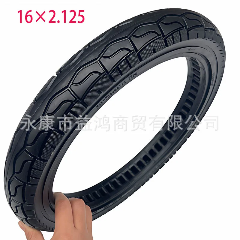 

Покрышка для самоката 16x2.125, цельнолитая, 16-дюймовая, для электровелосипеда, ненадувная, взрывобезопасная, для баланс-байка